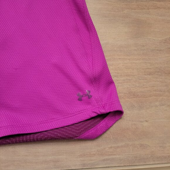 Under Armour Women’s Fitted Full Zip Hoodie Jacket Pink Athleisure Activewear M - Picture 4 of 9